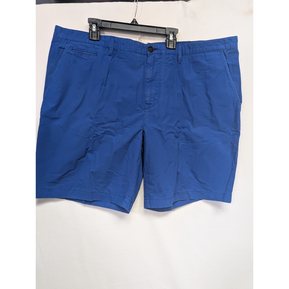 Burberry Brit Sz 38 Royal Blue‎ Cotton Flat Front Blue Chino Shorts 7" Inseam